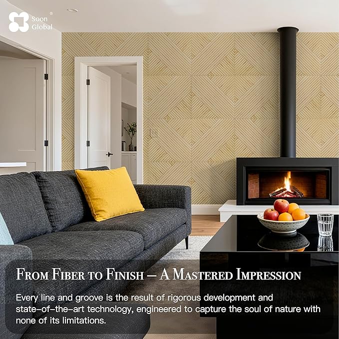 Soon Global Acoustical Wall Panels, 6-Piece 23.62 X 23.62 Inches Art Acoustic Panels, Decorative Acoustic Panels, Acoustic Wall Panels, Sound Absorbing Wall Art, Harvest Cross