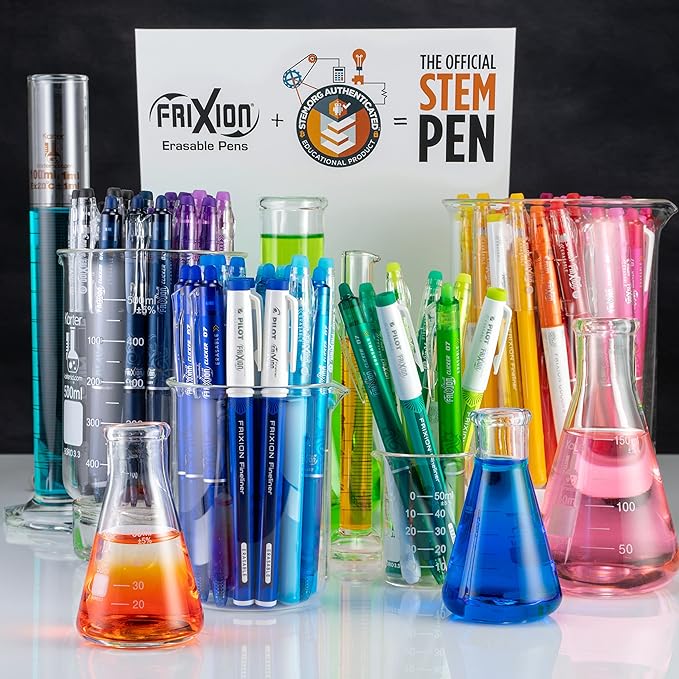 Pilot FriXion Erasable Gel Pens, Fine Point 0.7 mm Erasable Pens, Pack of 7 Assorted Colors