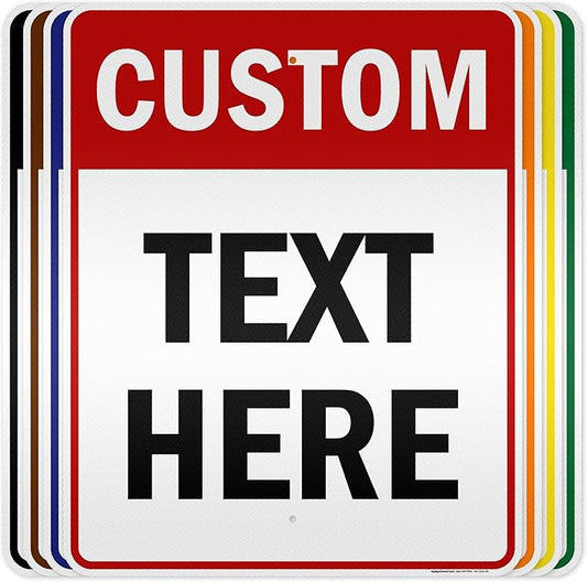 Custom Sign, Custom Sign for Business, Indoor/Outdoor use. 24x30 Inches, 3M EGP Reflective, Rust Free .080 Aluminum, Fade Resistant, Made in USA by My Sign Center (Header)