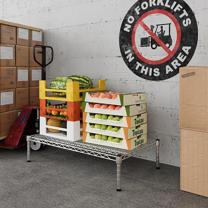 Regal Altair 21" Deep x 36" Wide x 8" Height Wire Shelving Kit | 1-Tier | NSF Commercial Storage Rack Unit