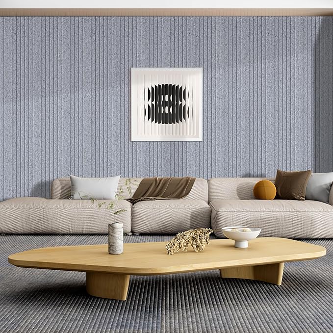 10 Pack Large Acoustic Panels,48 x 24 x 0.4 Inch Sound Proof Foam Panels for Walls，Premium Noise Dampening Panels,Sound Panels for Media Room, Office and Studio,Silver Gray