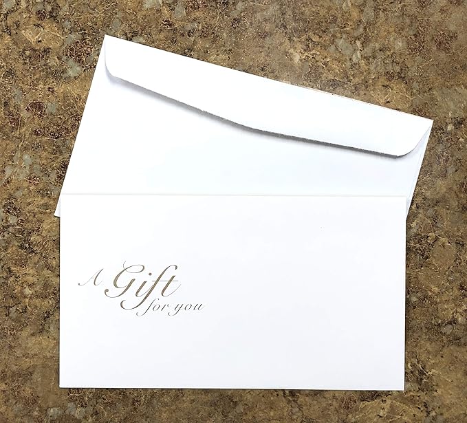 IMPACTONLINEPRINTING Custom Gift Certificates Cards with Envelopes 100set - Aqua Blue - Gift Certificates for Business