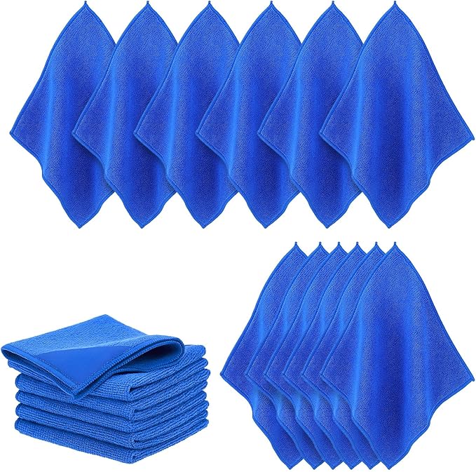 Kifmurase 24Pcs Magnetic Microfiber Cleaning Cloth, Microfiber Dry Erase Erasers, Reusable Cloth Whiteboard Eraser, Multipurpose Cleaning Cloths for Blackboards, Chalkboards, Glassboards, Home