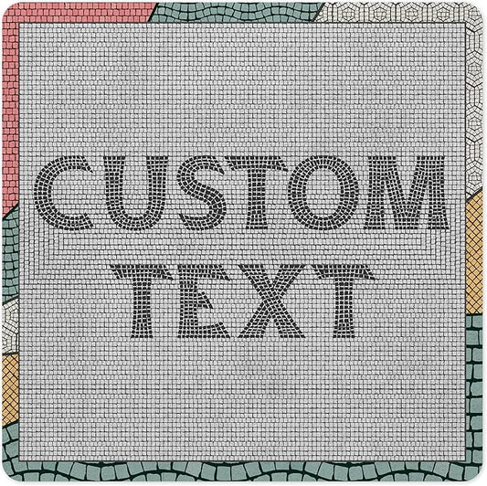 Custom Sign, Custom Street Sign, 11 Font Colors, 13 Font Styles, 4 Hole Options, 22 Sizes, 12x12 Inches, Rust Free DiBound, Fade Resistant, Made in USA by My Sign Center (Fauxsaic 2)