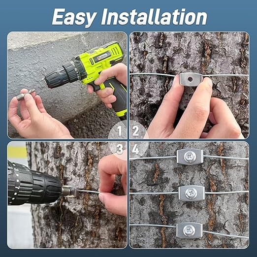 Sumloty 200-Pack 304 Stainless Steel Fence Staples, 1.6 Inch Reusable Fence Screw Nails for Wire Mesh and Woven Fencing, Easy Install with Power Drill