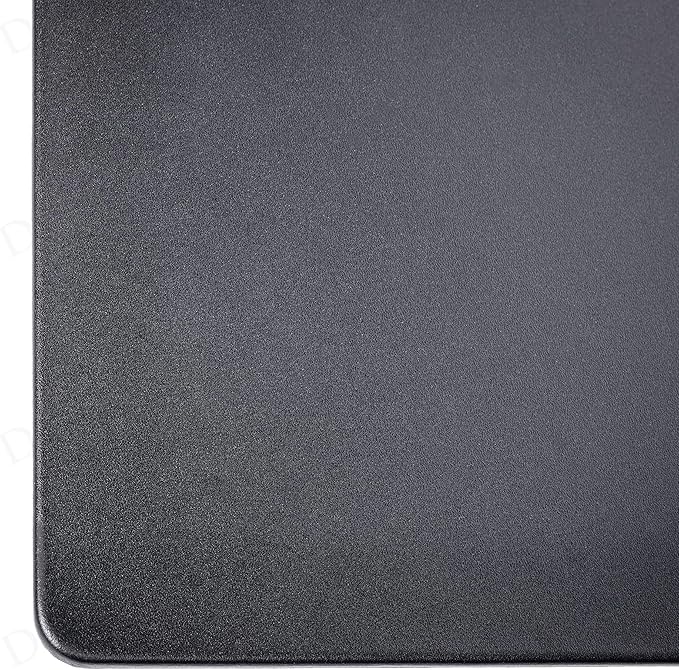 Dacasso 24" x 19" Black Leatherette Luxury Desk Pad Blotter w/Out Side Rails for Writing - Executive Desk Surface Protector & Essential Office Decor