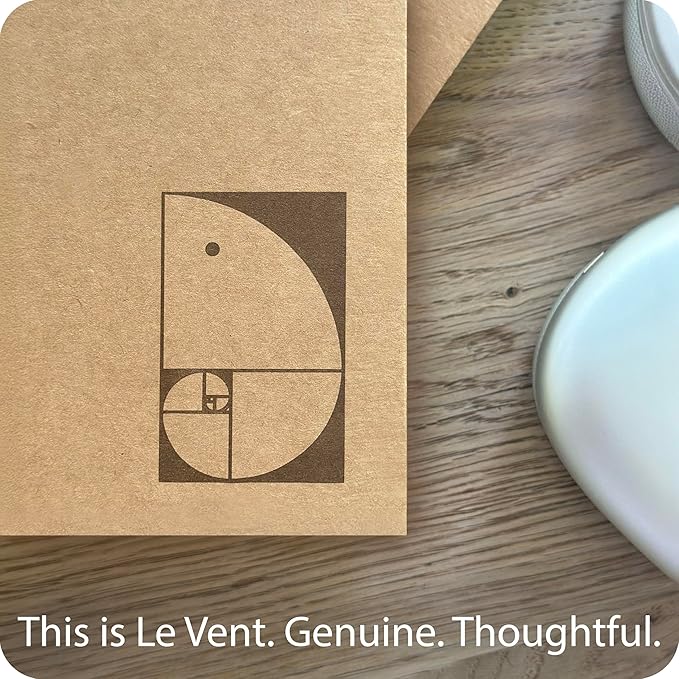 le vent 2-Pack A4 Dot Grid Spiral Notebooks - 8.5 x 11 Dotted Journals with 200 Pages of Premium 100gsm Thick Ink-Proof Paper - Large Bullet Journal for Writing, Sketching, and Work