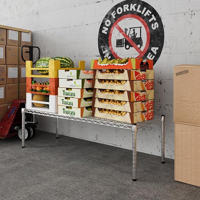 Regal Altair 18" Deep x 48" Wide x 14" Height Wire Shelving Kit | 1-Tier | NSF Commercial Storage Rack Unit