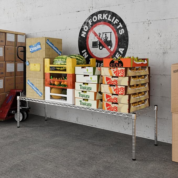 Regal Altair 18" Deep x 60" Wide x 14" Height Wire Shelving Kit | 1-Tier | NSF Commercial Storage Rack Unit