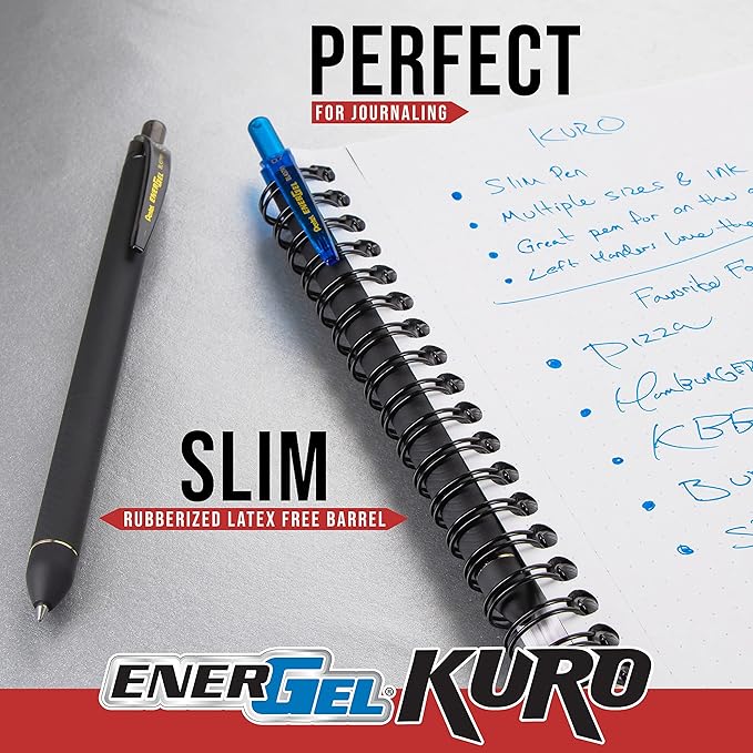 Pentel EnerGel Kuro Shades of Leaves, Retractable Liquid Gel Pen, Assorted Ink Colors, Pack of 5 (BL437LVSPF5)