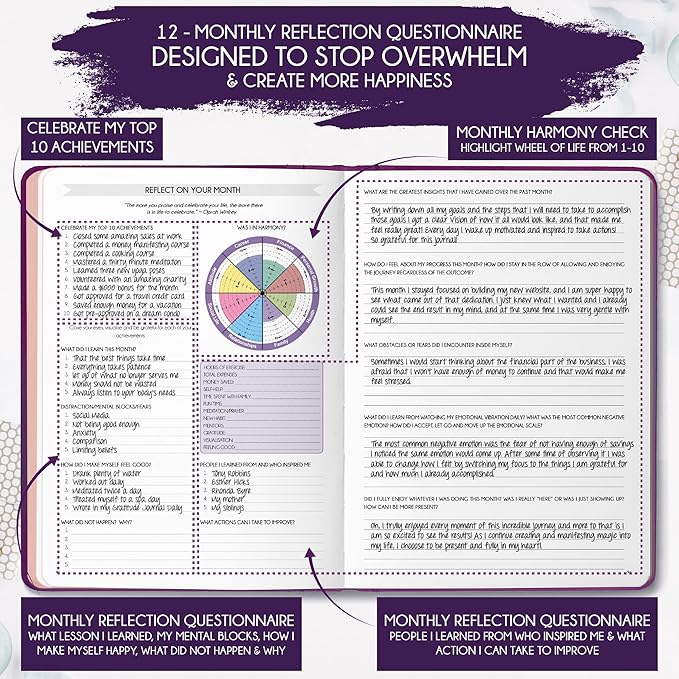 Law of Attraction Planner 2026 Deluxe with Productivity App | Weekly & Monthly Goal-Setting Planner, Life & Gratitude Journal | Include Foldable Vision Board, Gift Box & Stickers