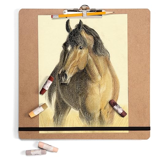 Officemate 13.25" x 13.25" Portable Sketch Board for Artists, Classrooms, or Design and Drafting (83091)