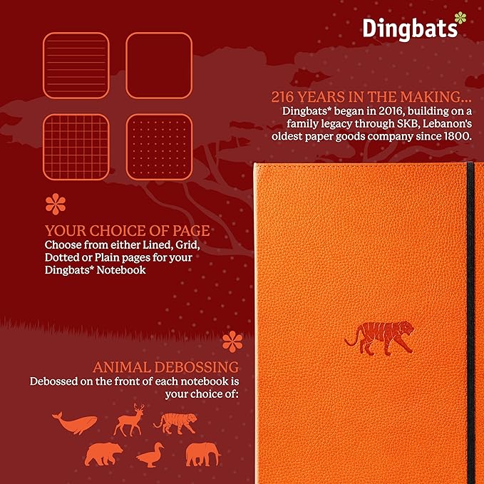 A4+ Orange Tiger Lined (Wildlife)