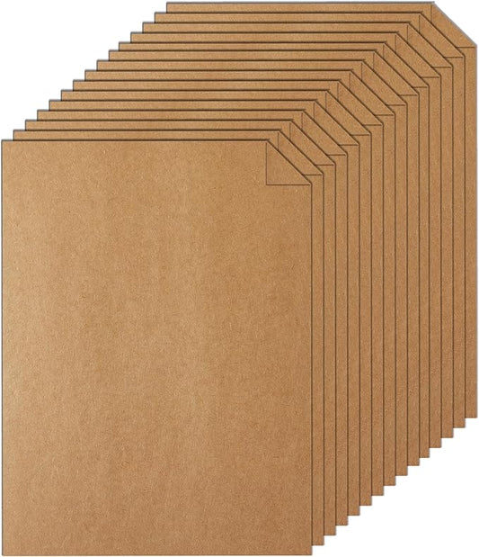 Silunkia 120 Sheets Brown Cardstock 8.5 x 11 Kraft Paper, 92lb Thick Printer Paper Card Stock for Greeting Cards, Stationery, Wrapper, Office Printing, Crafts, Invitations