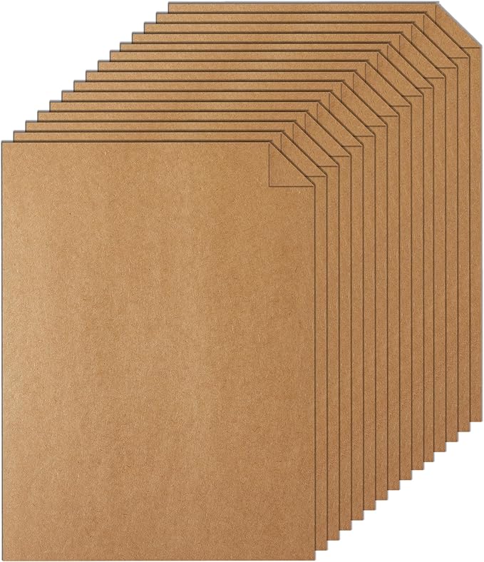 Silunkia 28 Sheets Brown Cardstock 8.5 x 11 Kraft Paper, 92lb Heavyweight paper Card Stock for Greeting Cards, Wrapper, Office Printing, Stationery, Invitations, Certificates