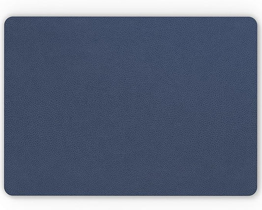 Nekmit Leather Desk Blotter Pad 17 x 12 Inches, Flat, Non-Slip, Waterproof, Blue