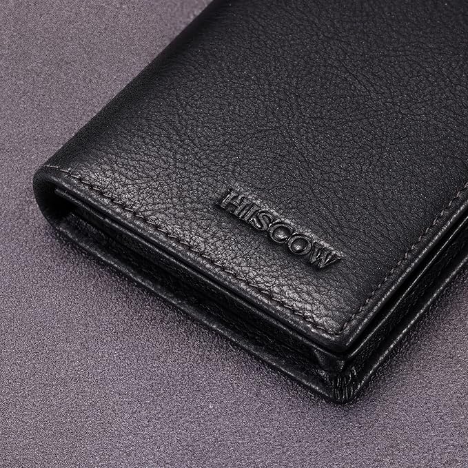 Leather Business Card Case Holder for Men & Women, Italian Calfskin