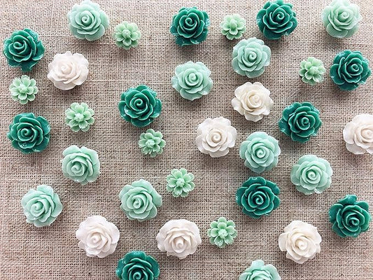 24Pcs Decorative Pushpins,Cork Board Tacks,Bulletin Board Tacks,Thumb Tack Decorative for CorkBoard, Office Organization or Home, Green