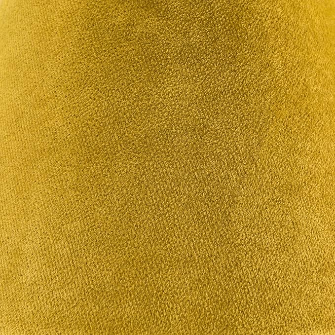 Yellow Velvet Drum Lamp Shade Medium Lampshade 13``Top×13``Bottom×10``High(Spider) Modern Lamp Shade for Table & Bedside Lamp Replacement Lampshades in Hand Crafted - By GO&SO