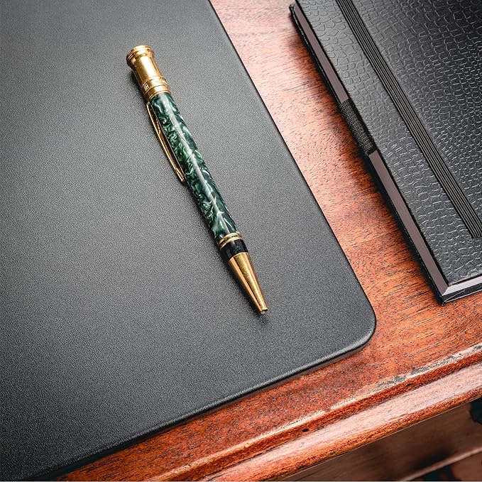 Black Leather 30" x 12.5" Keyboard/Mouse Desk Mat
