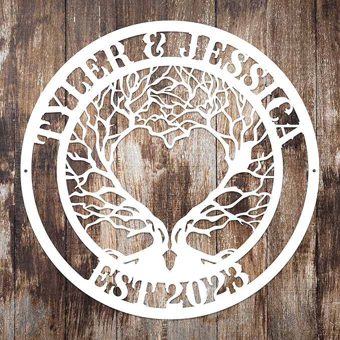 Personalized Valentines Day Metal Wall Sign, Custom Infinity Heart Love Couple Name Sign, Valentine Day Couple Gift, Metal Engagement Sign, Wedding Gift For Husband and Wife, Home Decoration