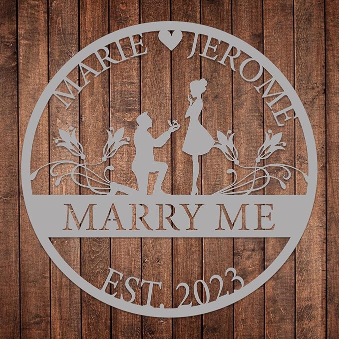 Personalized Valentines Metal Wall Sign, Custom Infinity Heart Love Couple Name Sign, Valentine's Wedding Gifts for Couples, Metal Engagement Sign, Home Decoration, Gift for Anniversary
