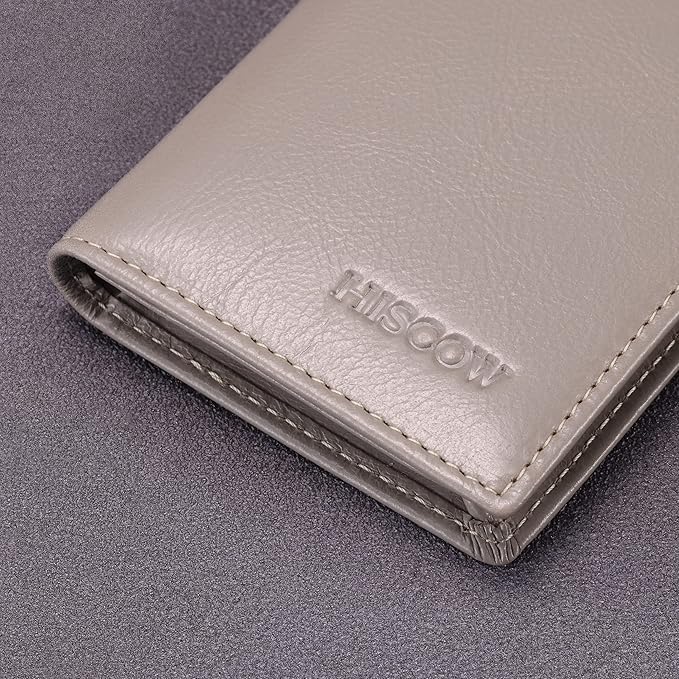 Leather Business Card Case Holder for Men & Women, Italian Calfskin