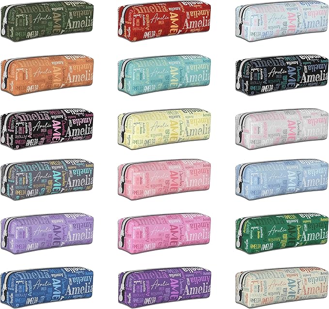 Custom Pencil Case, Customized Pencil Pouch With Zipper, Durable Personalized Pencil Bag, Stationery Desk Organizer Bags For Teens Boy Girls Kids Women