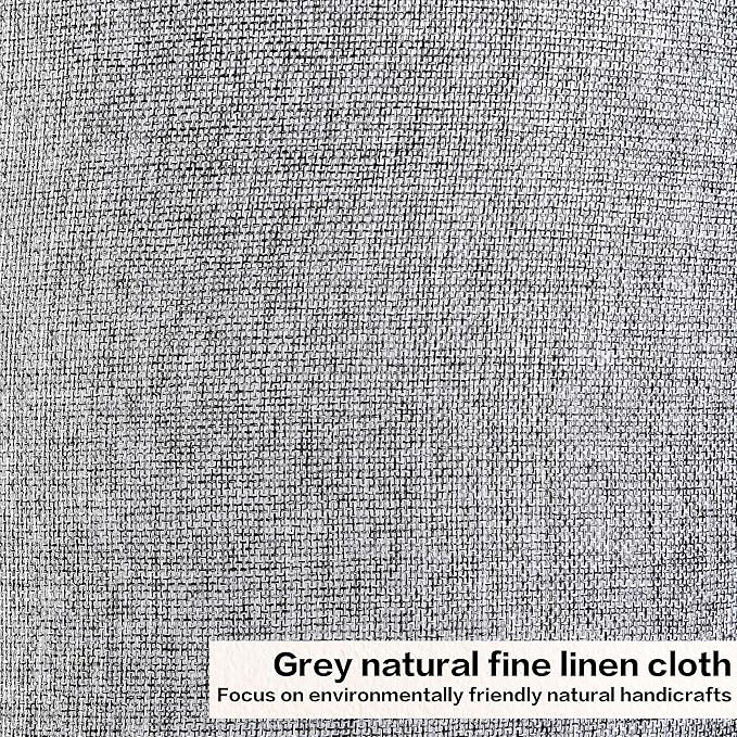 Gray Drum Lamp Shades Medium 13" Top x 13" Bottom x 10" High (Spider) Traditional Lampshades for Table Lamp & Bedside Lamp - Assembly Required - Modern Lamp Shade By GO&SO